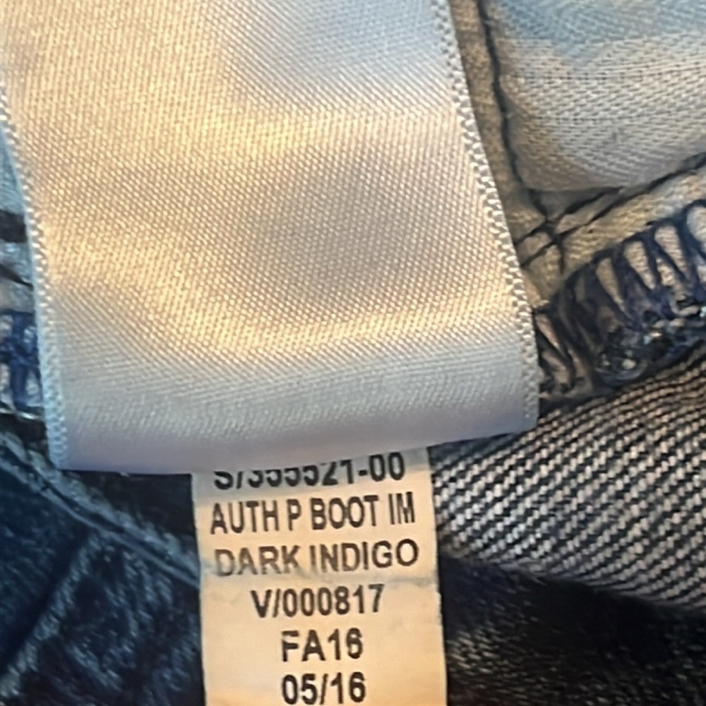 Gap 1969 Authentic Perfect Boot Dark Indigo Jeans… - image 10